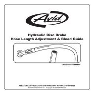 Hydraulic Disc Brake Hose Length Adjustment ... - Bike-Manual.com