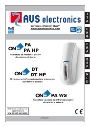 C:\Manuali e Etichette\One e Uno\ist0814V1.1.pmd - Avs Electronics ...