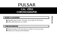 CAL. VD53 CHRONOGRAPHE - Pulsar