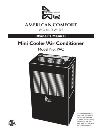 Mini Cooler/Air Conditioner - Brookstone