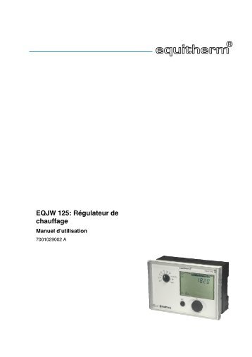 EQJW 125: Régulateur de chauffage - sauter-controls.com sauter ...