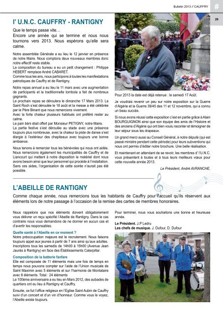 bulletin municipal 2013 - Mairie de CAUFFRY