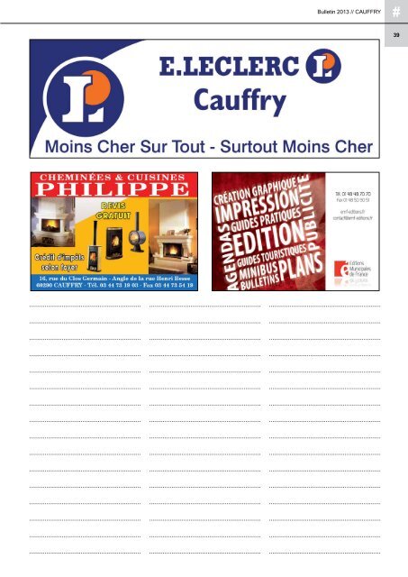 bulletin municipal 2013 - Mairie de CAUFFRY