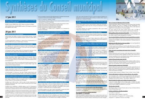 Vie associative - Réseau des Communes