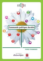 Commande publique durable : fiches techniques - Raee.org