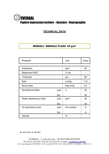 Bengali 65g - Papier Union