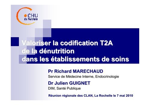Codage T2A_Dénutrition_5052010_pour reprographie - ARS Poitou ...