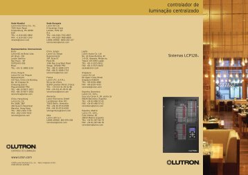 controlador de iluminação centralizado - Lutron