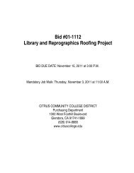 Bid #01-1112 Library and Reprographics Roofing ... - Citrus College