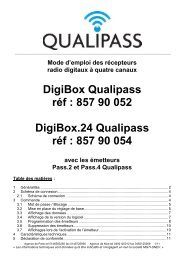 85790052-054 Récepteurs DIGIBOX _230V et 24V_ Qualipass