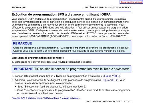 Guide de l'utilisateur du Tech 2