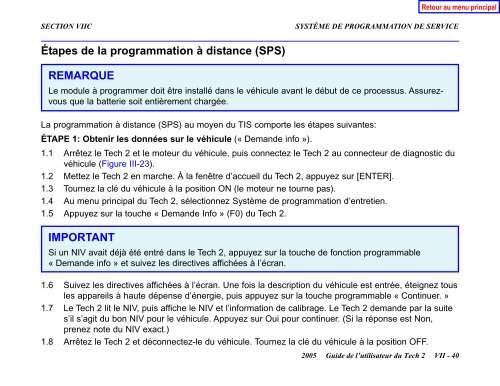 Guide de l'utilisateur du Tech 2