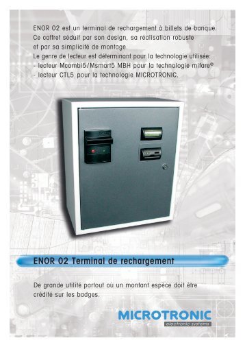 ENOR 02 Terminal de rechargement - Microtronic
