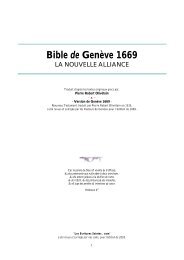 Bible de Genève 1669