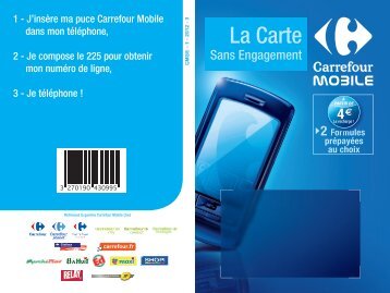 La Carte - Carrefour Mobile