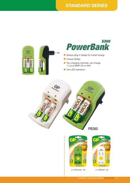 PowerBank Rechargeable Batteries - Karimex