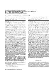 Le forage-biopsie dans les nécroses idiopathiques de la tête ...