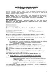 Conseil Municipal du 18 février - Commune de Boutigny-Prouais