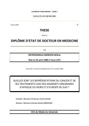 texte de la thèse - Département de médecine générale