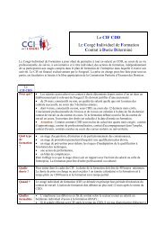 Le CIF CDD - CCI des Landes