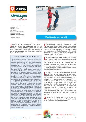 Fiche moniteur ski.indd - Onisep