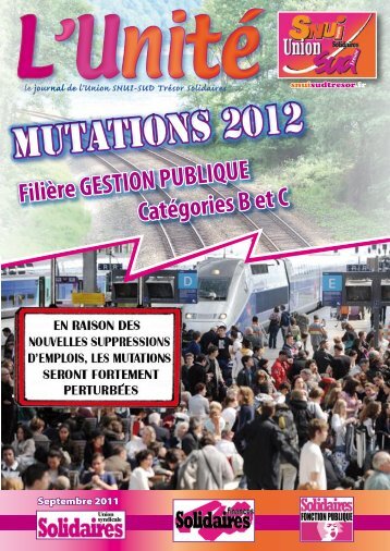 Mutations 2012 - Solidaires Finances publiques