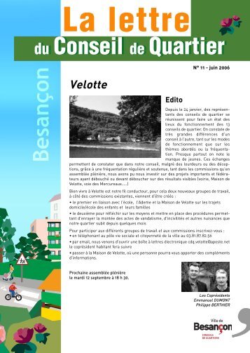 Velotte n° 11 - Besançon