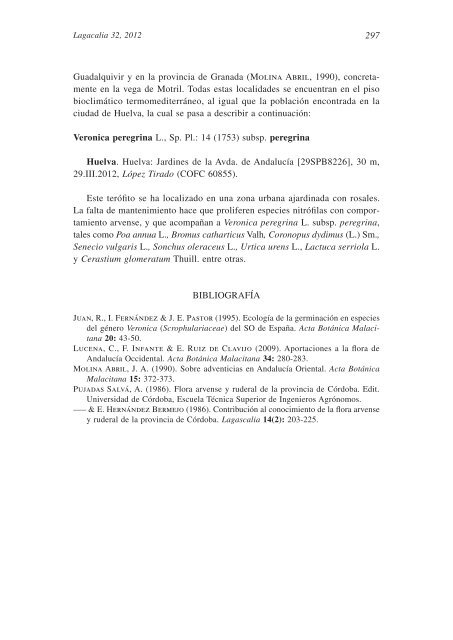 notas taxonómicas y corológicas para la flora de la península ...