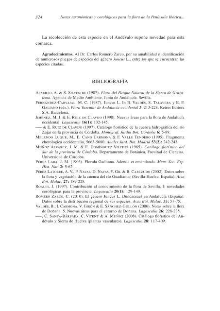notas taxonómicas y corológicas para la flora de la península ...