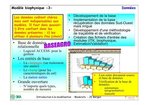 Le logiciel MODERATO - RMT Modélisation et Agriculture