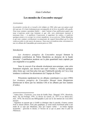 version PDF - Le Concombre Masqué