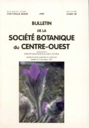 bulletin - Société Botanique du Centre-Ouest