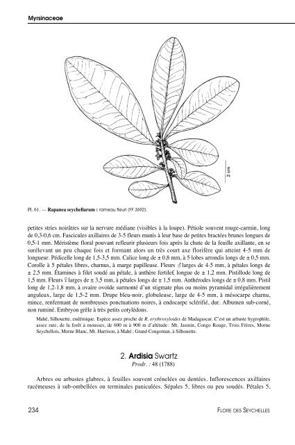 Flore des Seychelles : dicotylédones - IRD