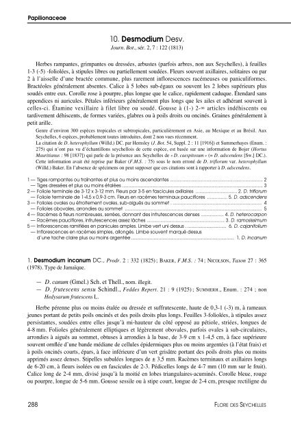 Flore des Seychelles : dicotylédones - IRD