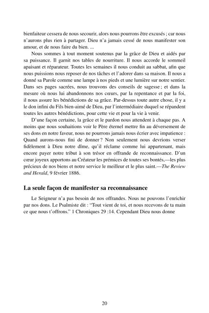 Conseils á L'Econome - Les écrits d'Ellen G. White en Français.