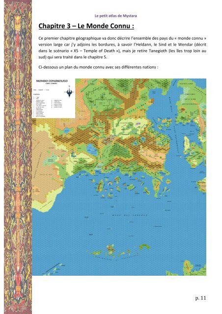 Atlas simplifié de Mystara