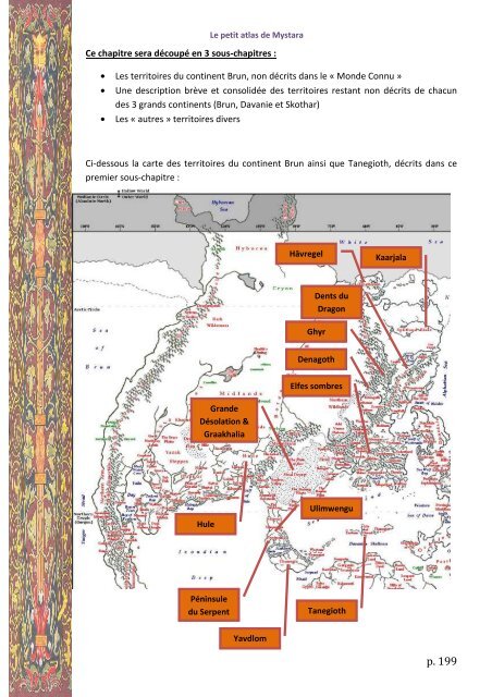 Atlas simplifié de Mystara