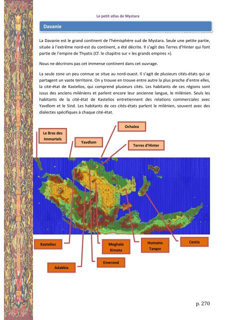 Atlas simplifié de Mystara