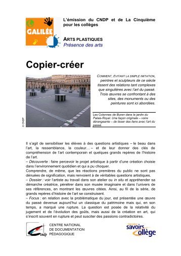 Copier-créer - Cndp