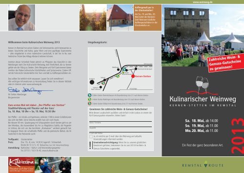 Flyer Kulinarischer Weinweg (PDF, 3 MB) - Weinbau Zimmer