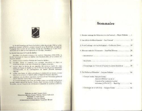 Asticou, cahier no. 15 (avril 1976) - Réseau du patrimoine gatinois