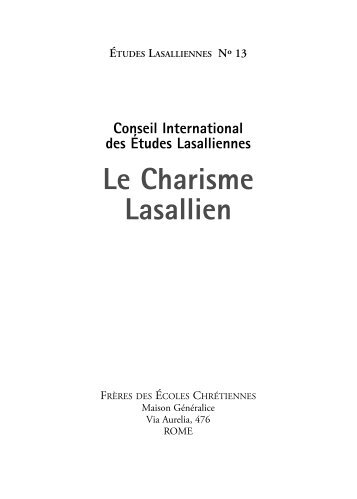 Le Charisme Lasallien - De La Salle Christian Brothers