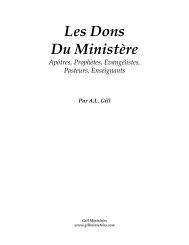 Les Dons Du Ministère - Gill Ministries