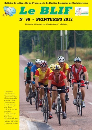 Blif n 96 - Ligue Ile de France de Cyclotourisme FFCT - Fédération ...