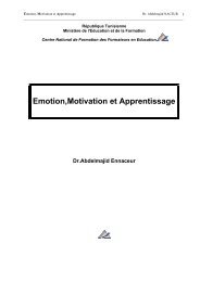 Emotion,Motivation et Apprentissage - Cenaffe