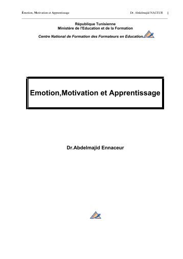 Emotion,Motivation et Apprentissage - Cenaffe