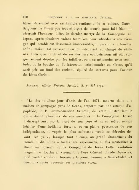 Ménologe de la Compagnie de Jésus : assistance d'Italie - Libr@rsi