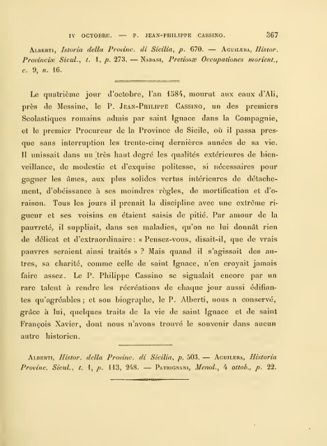 Ménologe de la Compagnie de Jésus : assistance d'Italie - Libr@rsi