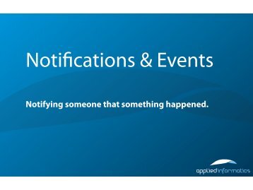 Notifications & Events - Poco