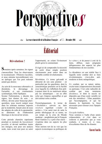 téléchargement PDF - La Dissidence Française